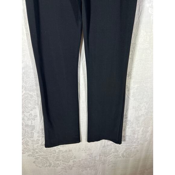 Sympli Pants 6 Black Pull On Straight Leg Made in Canada Minimalist Lightweight - Picture 8 of 9
